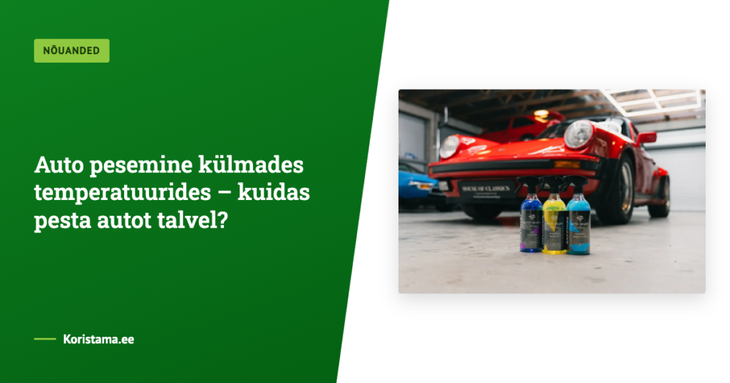 Auto pesemine külmades temperatuurides – kuidas pesta autot talvel?