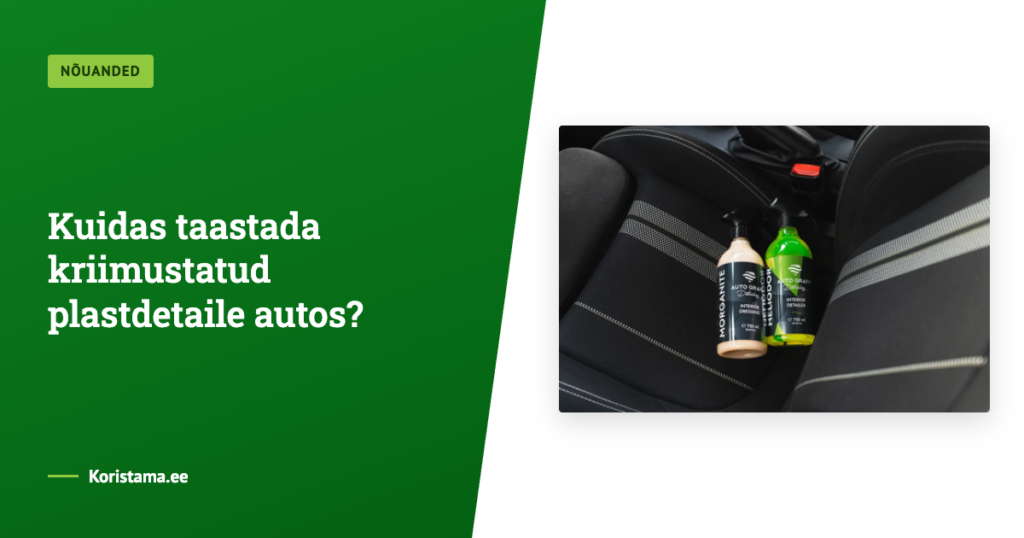 Kuidas taastada kriimustatud plastdetaile autos?